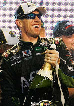 Carl Edwards hit Victory Lane in last year's All-Star Race.